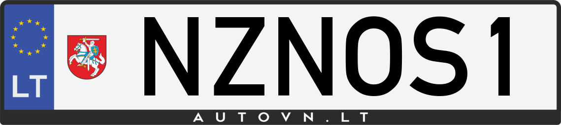 Valstybinis numeris NZNOS1
