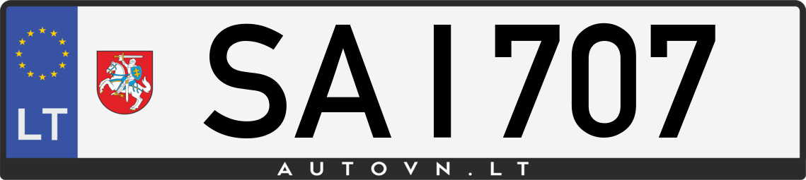 Valstybinis numeris SAI707