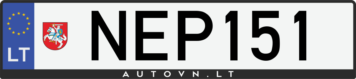Valstybinis numeris NEP151