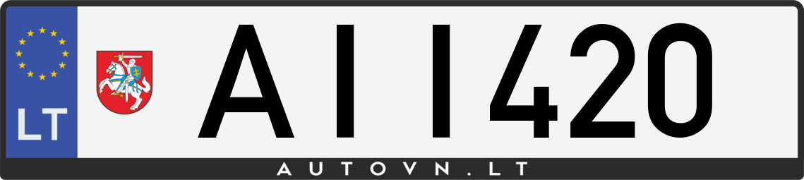 Valstybinis numeris AII420