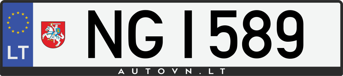 Valstybinis numeris NGI589