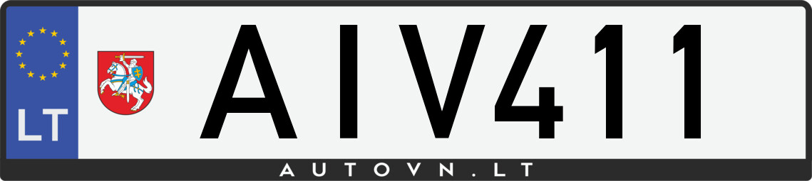 Valstybinis numeris AIV411