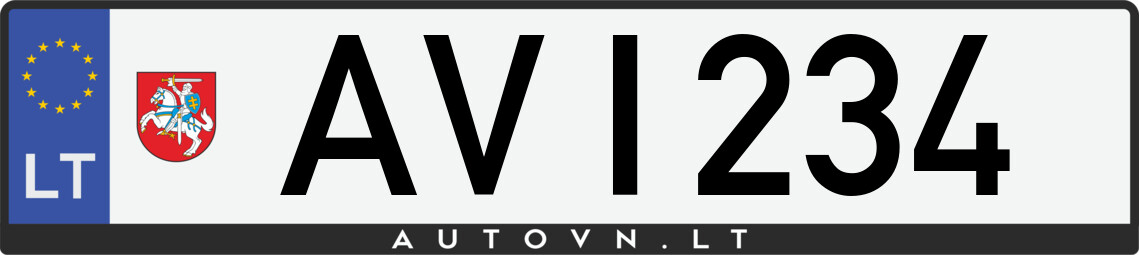 Valstybinis numeris AVI234
