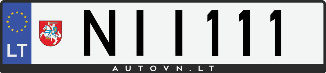Valstybinis numeris NII111
