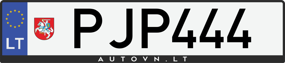Valstybinis numeris PJP444