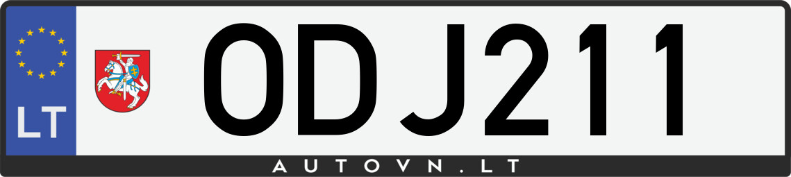 Valstybinis numeris ODJ211