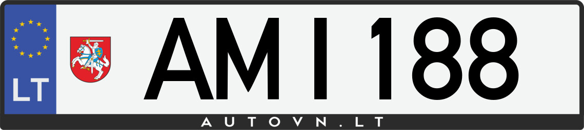 Valstybinis numeris AMI188