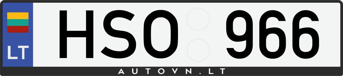 Valstybinis numeris HSO966