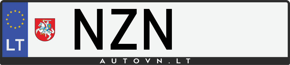 Valstybinis numeris NZN