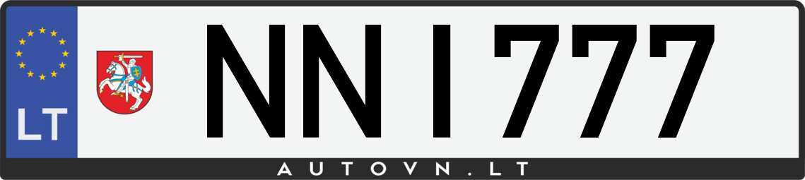 Valstybinis numeris NNI777