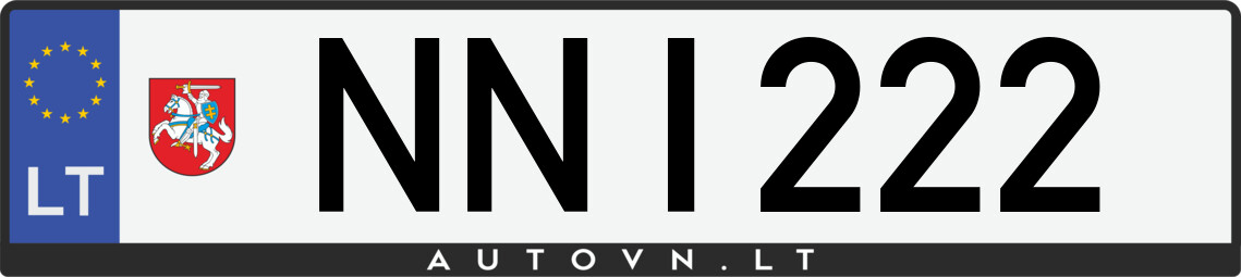 Valstybinis numeris NNI222