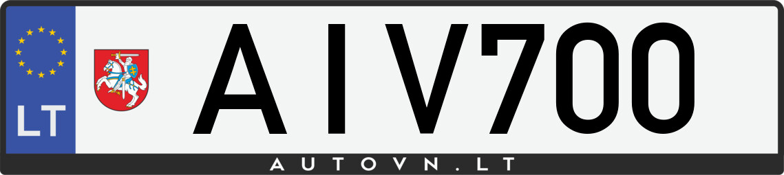 Valstybinis numeris AIV700