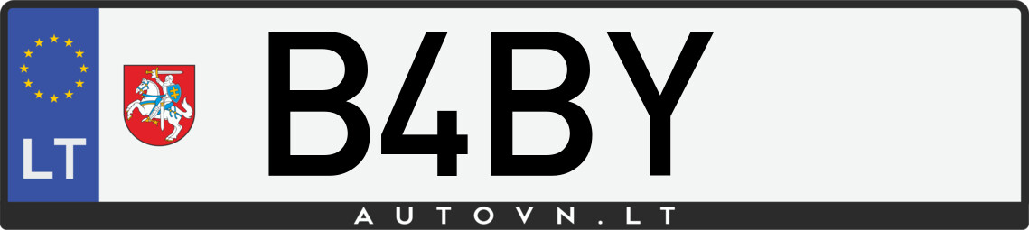Valstybinis numeris B4BY