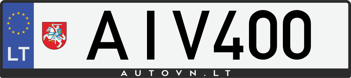 Valstybinis numeris AIV400