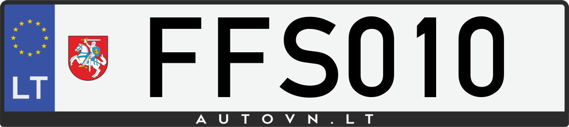 Valstybinis numeris FFS010