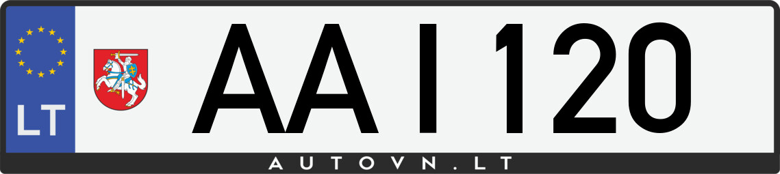 Valstybinis numeris AAI120