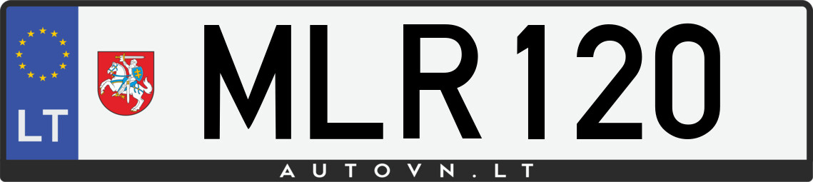 Valstybinis numeris MLR120