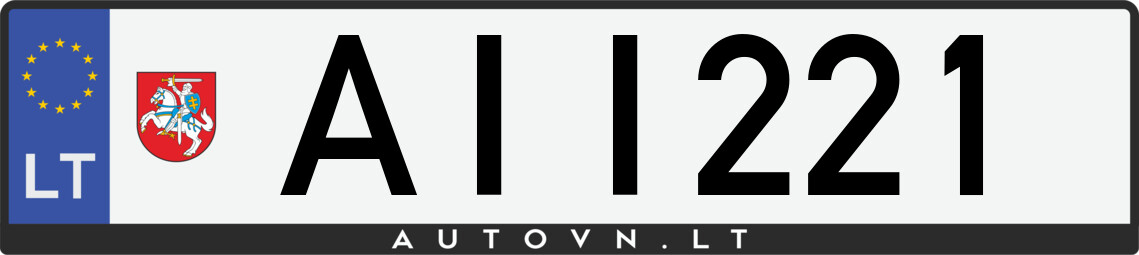 Valstybinis numeris AII221