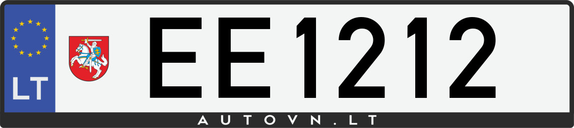 Valstybinis numeris EE1212