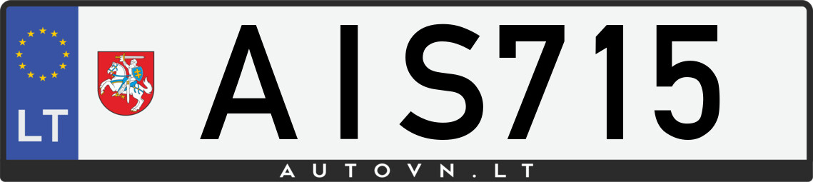 Valstybinis numeris AIS715