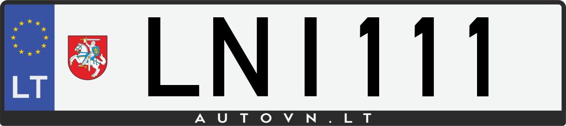 Valstybinis numeris LNI111