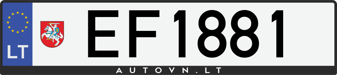 Valstybinis numeris EF1881