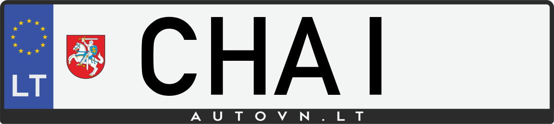 Valstybinis numeris CHAI