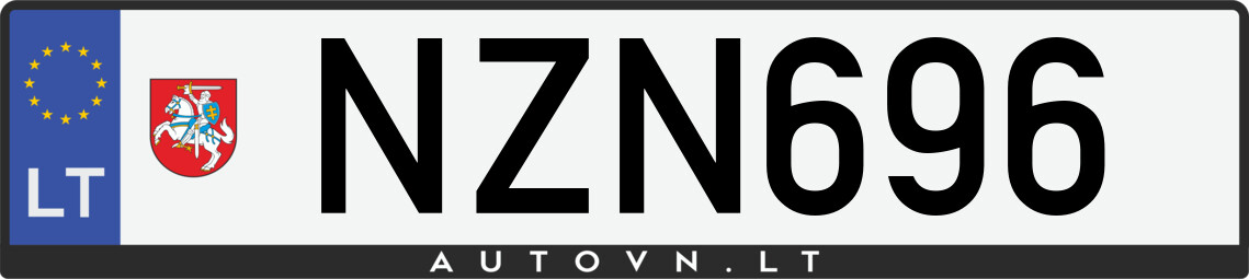 Valstybinis numeris NZN696