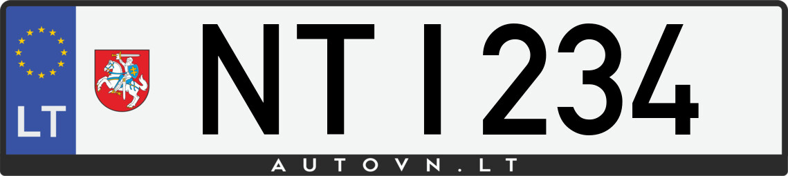 Valstybinis numeris NTI234