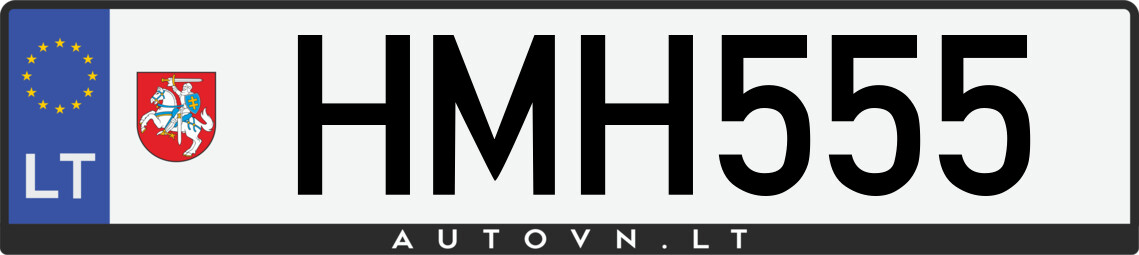 Valstybinis numeris HMH555