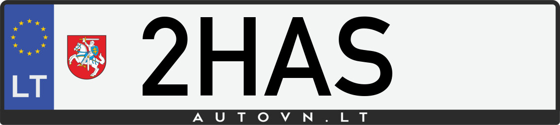 Valstybinis numeris 2HAS