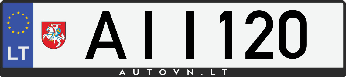 Valstybinis numeris AII120